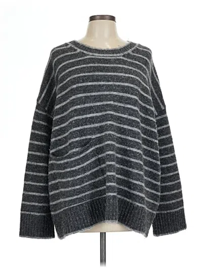 Pre-owned Max Studio Pullover Sweater In Gray