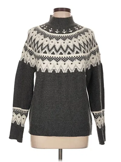 Pre-owned Max Studio Pullover Sweater In Gray
