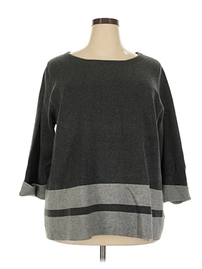 Pre-owned Max Studio Pullover Sweater In Gray