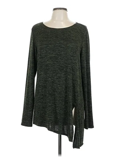 Pre-owned Max Studio Pullover Sweater In Green