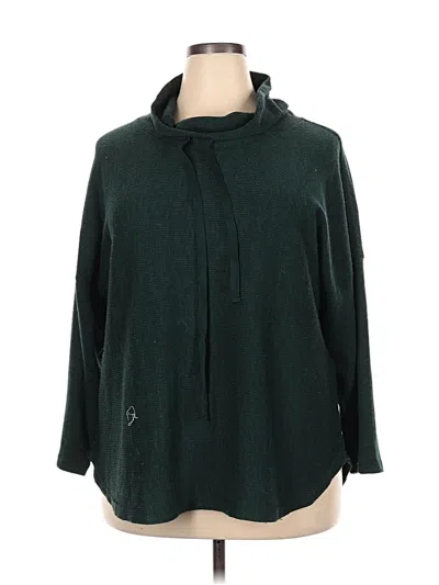Pre-owned Max Studio Pullover Sweater In Green