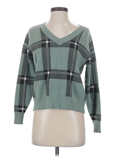 Pre-owned Max Studio Pullover Sweater In Green