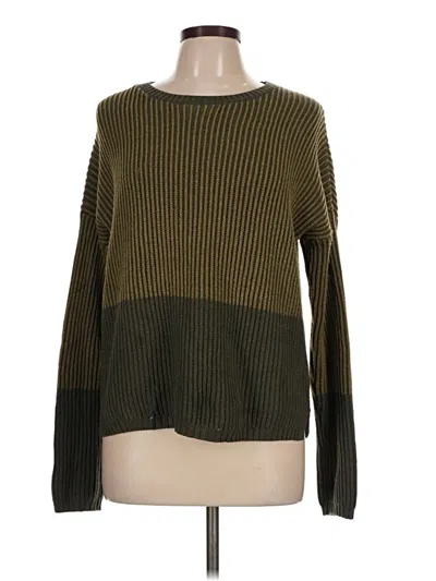 Pre-owned Max Studio Pullover Sweater In Green