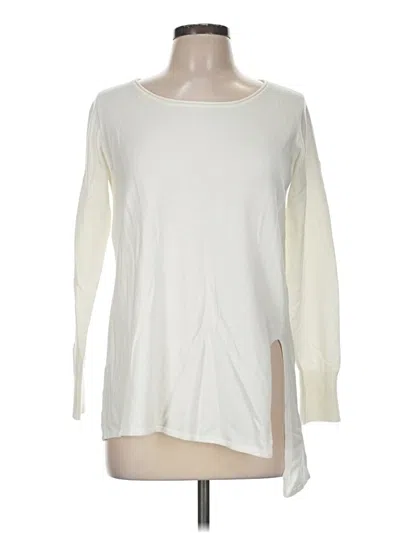 Pre-owned Max Studio Pullover Sweater In Ivory