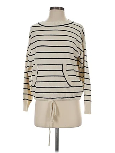 Pre-owned Max Studio Pullover Sweater In Ivory