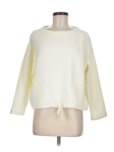 Pre-owned Max Studio Pullover Sweater In Ivory