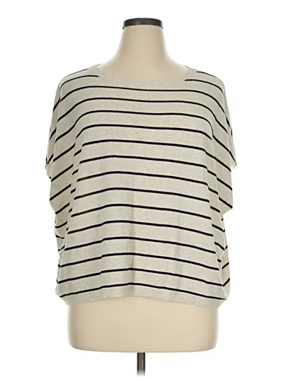 Pre-owned Max Studio Pullover Sweater In Ivory