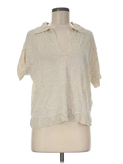 Pre-owned Max Studio Pullover Sweater In Ivory