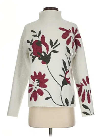 Pre-owned Max Studio Pullover Sweater In Ivory