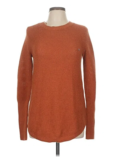 Pre-owned Max Studio Pullover Sweater In Orange