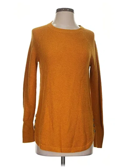 Pre-owned Max Studio Pullover Sweater In Orange