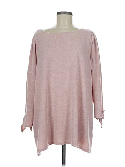 Pre-owned Max Studio Pullover Sweater In Pink