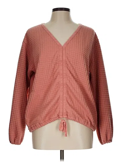 Pre-owned Max Studio Pullover Sweater In Pink