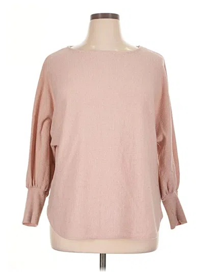 Pre-owned Max Studio Pullover Sweater In Pink