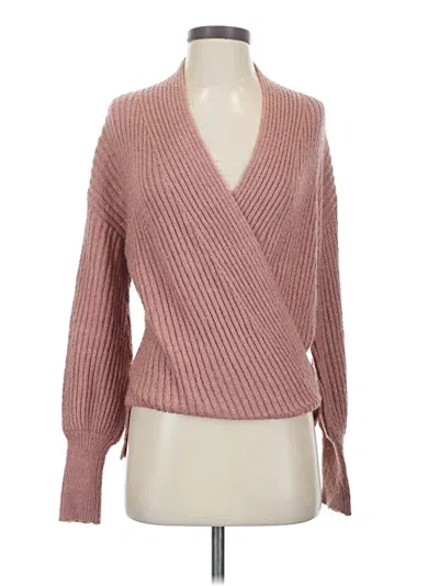 Pre-owned Max Studio Pullover Sweater In Pink
