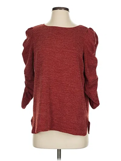 Pre-owned Max Studio Pullover Sweater In Red