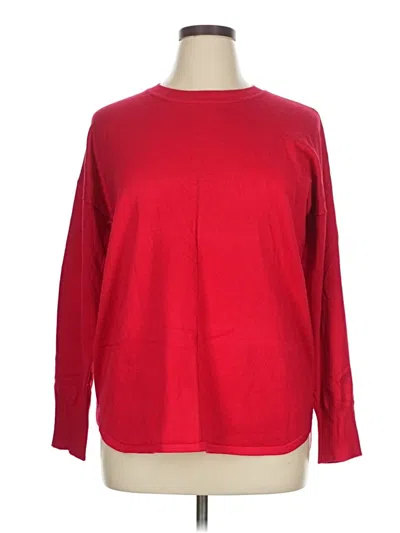 Pre-owned Max Studio Pullover Sweater In Red