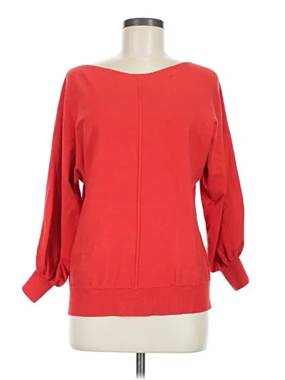 Pre-owned Max Studio Pullover Sweater In Red