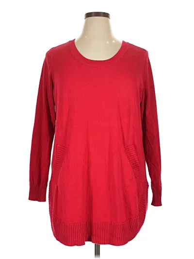 Pre-owned Max Studio Pullover Sweater In Red