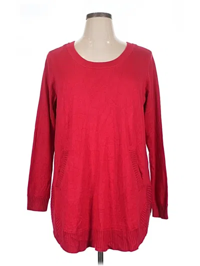 Pre-owned Max Studio Pullover Sweater In Red