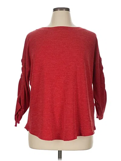Pre-owned Max Studio Pullover Sweater In Red