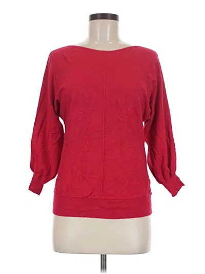 Pre-owned Max Studio Pullover Sweater In Red