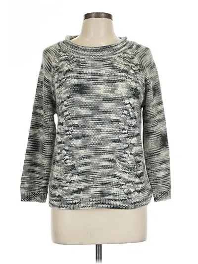 Pre-owned Max Studio Pullover Sweater In Silver