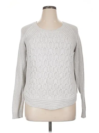 Pre-owned Max Studio Pullover Sweater In Silver