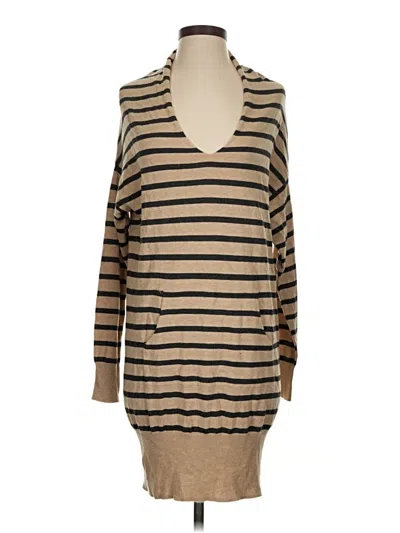 Pre-owned Max Studio Pullover Sweater In Tan
