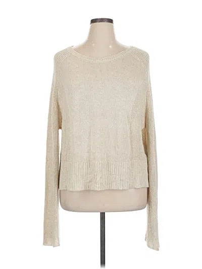 Pre-owned Max Studio Pullover Sweater In Tan