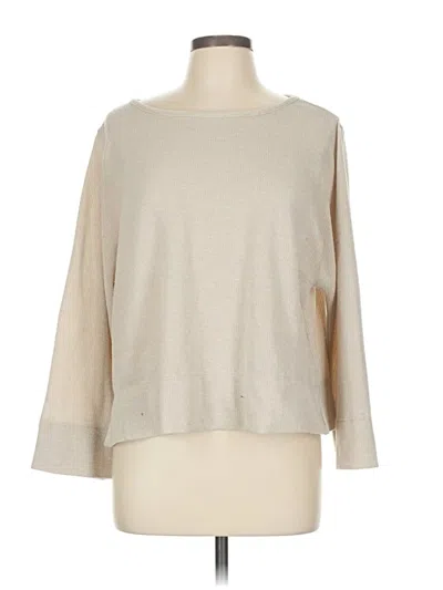 Pre-owned Max Studio Pullover Sweater In Tan