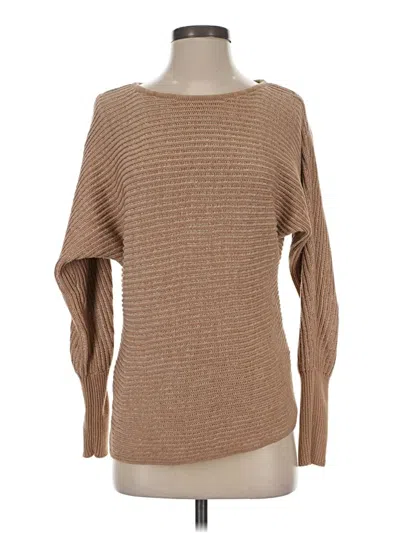 Pre-owned Max Studio Pullover Sweater In Tan
