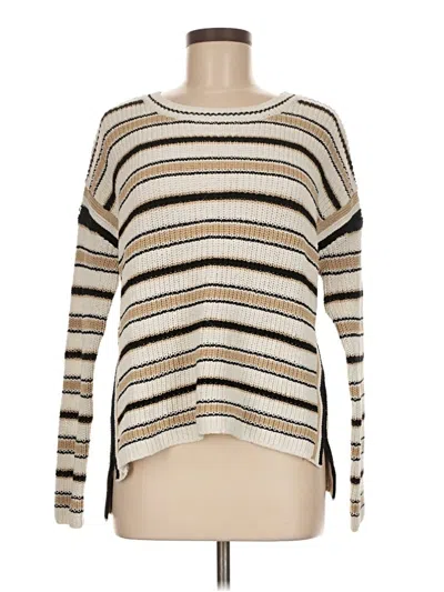 Pre-owned Max Studio Pullover Sweater In Tan