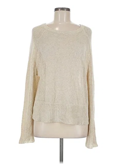 Pre-owned Max Studio Pullover Sweater In Tan