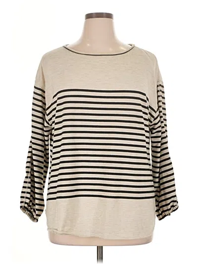 Pre-owned Max Studio Pullover Sweater In Tan