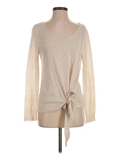 Pre-owned Max Studio Pullover Sweater In Tan