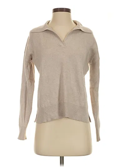 Pre-owned Max Studio Pullover Sweater In Tan