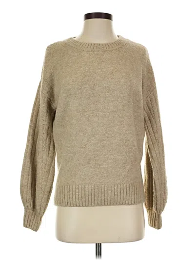 Pre-owned Max Studio Pullover Sweater In Tan