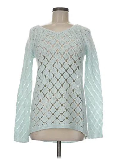 Pre-owned Max Studio Pullover Sweater In Teal