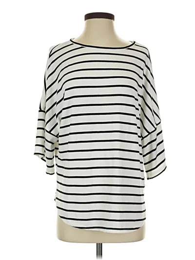 Pre-owned Max Studio Pullover Sweater In White
