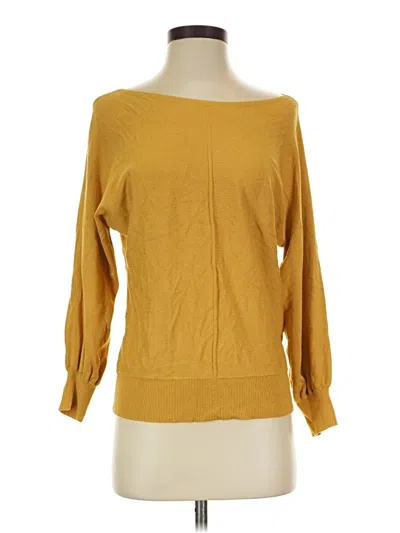Pre-owned Max Studio Pullover Sweater In Yellow