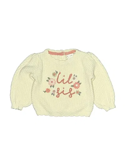 Pre-owned Max Studio Babies' Pullover Sweater In Yellow