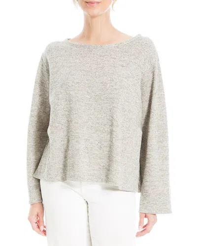 Max Studio Rib Knit Top In Brown