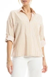 Max Studio Roll Tab Utility Shirt In Brown