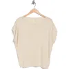 Max Studio Ruched Tie Sleeve Sweater In Gray