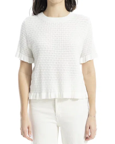 MAX STUDIO MAX STUDIO RUFFLE HEM SWEATER