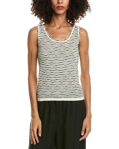 Max Studio Scoop Neck Tank Top In Neutral