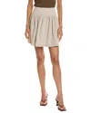 Max Studio Shirred Short Skirt In Multi