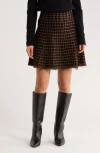 Max Studio Short Flare Sweater Skirt