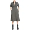 Max Studio Short Sleeve A-line Dress